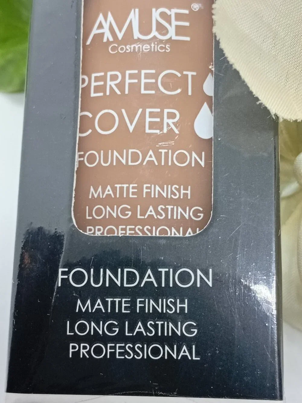 Amuse Cosmetics Perfect Cover Foundation Rich Tan Matte Coverage New Sealed